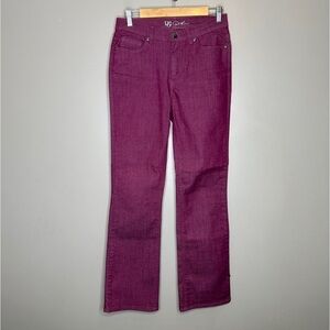 DG2 by Diane Gilman magenta Bootcut jeans
